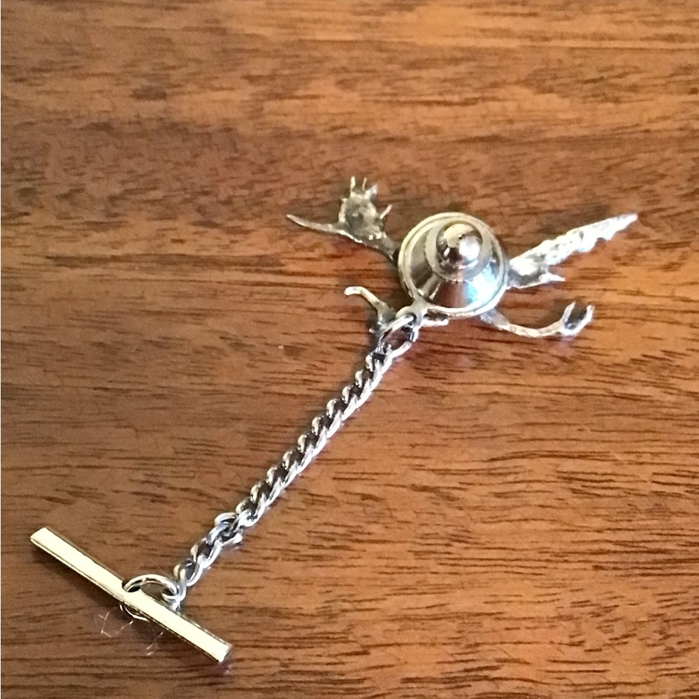 Bird Pin with Chain - Picture 2 of 2